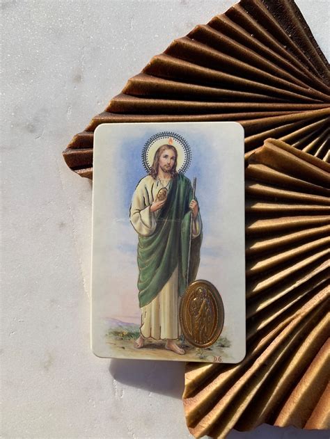 St. Jude Thaddeus Prayer Card / Prayer Card /wallet Size Prayer Card - Etsy