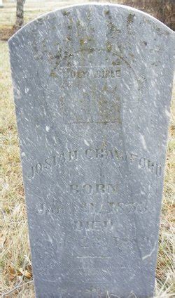 Josiah Crawford 1853 1889 Memorial Find A Grave