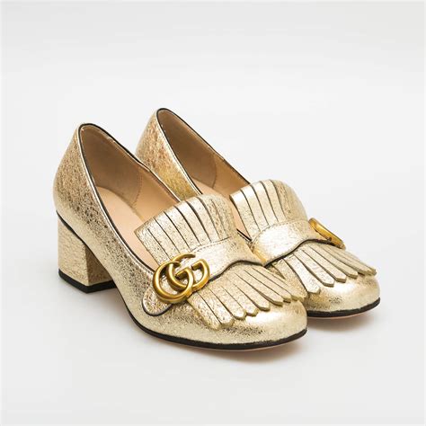 Туфли Gucci золотые, - купить за 27600 ₽ | SFS