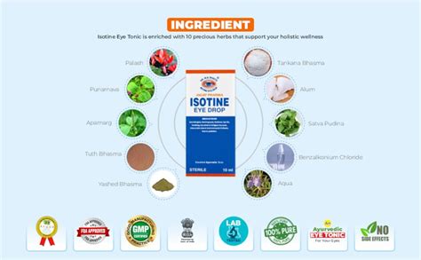 Buy Isotine Eye Drop 100 Ayurvedic With No Side Effects Pack Of 6