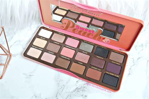 Too Faced Sweet Peach Palette Review Swatches Makeup Eyeshadow