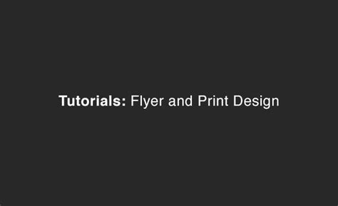 25 Flyer Design Tutorials | Tips & Resources for Photoshop