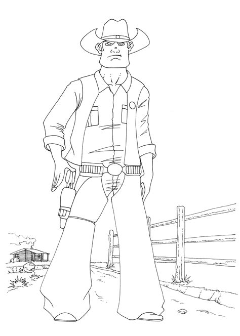 Cowboy Lineart By Chclaudino On Deviantart