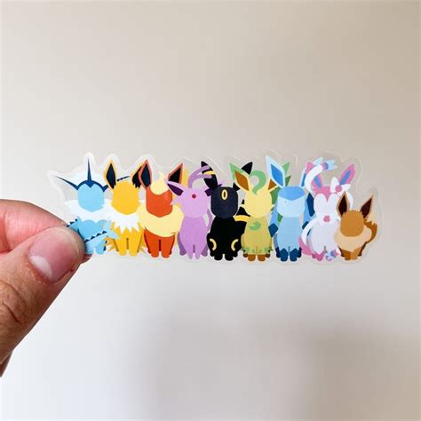 Eevee Stickers Eeveelutions Umbreon Espeon Sylveon Vaporeon Jolteon