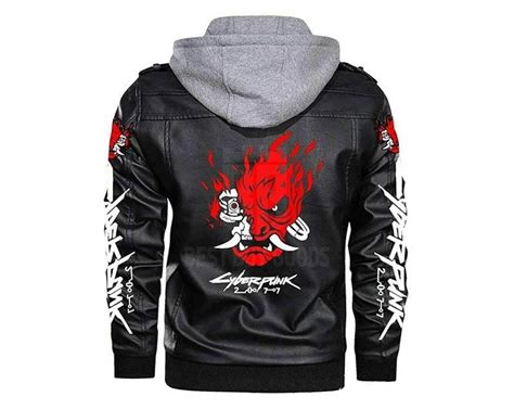 Cyberpunk 2077 Samurai Leather Jacket Devil Black Leather Jacket ...