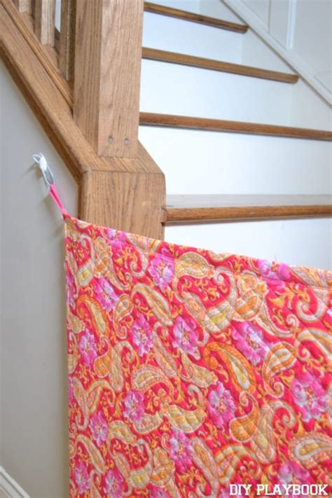 How to Make a DIY Baby Gate Using Fabric | The DIY Playbook