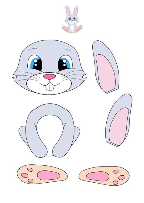 Распечатать картинки для аппликации для детей | Аналогий нет | Bunny ...
