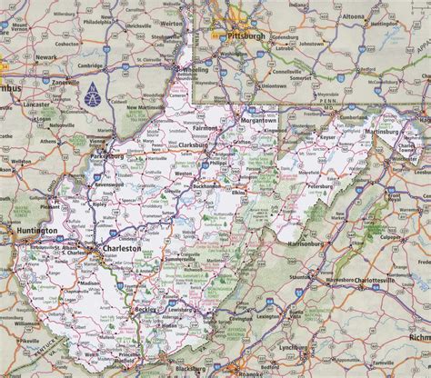 Free West Virginia Road Map | Virginia Map