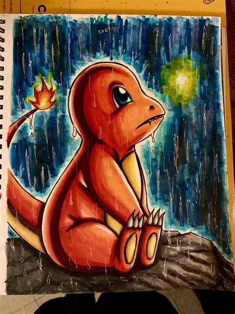 Hey everyone how’s my drawing of Charmander. : r/gaming