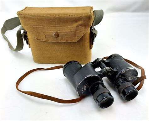 WW2 British Army Binoculars Made By REL Canada In 1937 Pattern