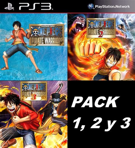 One Piece Pirate Warriors 1 2 3 Ps3 Pack No Cd Psn Mercado Libre