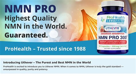 Prohealth Longevity Nmn Pro 300 Enhanced Absorption Worlds Most