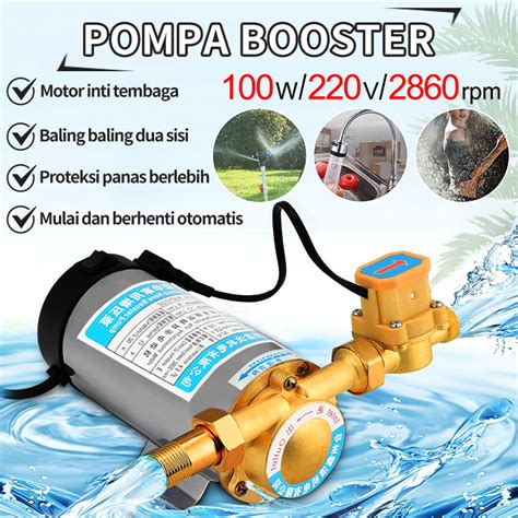 Pompa Pendorong Tekanan Air Booster Pump 100 Watt Mesin Pompa Otomatis