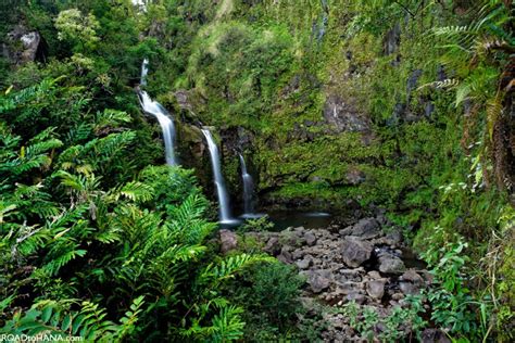 Upper Waikani Falls | Also known as Three Bears Waterfalls in Hana ...