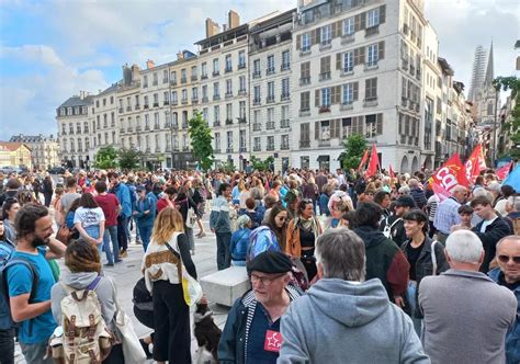 Elections Européennes Vidéos Manifestation anti RN à Bayonne près