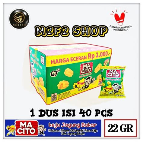 Jual Snack Macito Rasa Keju Jagung Bakar Gr Kemasan Karton Di