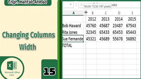 How To Adjust Column And Cells Width In Microsoft Excel How To Change