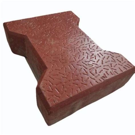 Red I Shape Concrete Paver Block Thickness 40 Mm At Rs 22 Piece In Nashik