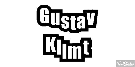 Gustav Klimt Celebrity Animated GIF Logo Designs