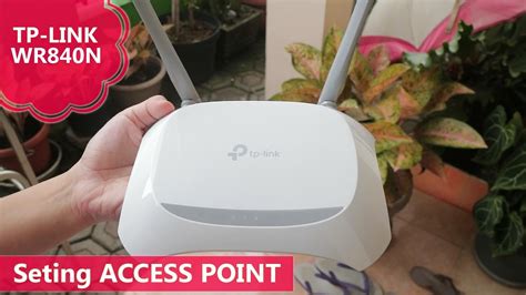 Cara Setting Access Point Tp Link Wr N Via Kabel Lan Youtube