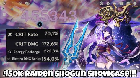 450K Raiden Shogun C0R5 The Catch Oneshot Scaramouche Boss Genshin