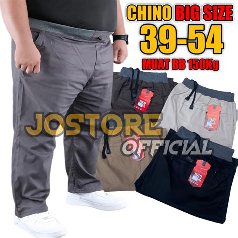 Jual Celana Chino Panjang Pria Super Jumbo Big Size Formal Bahan Melar