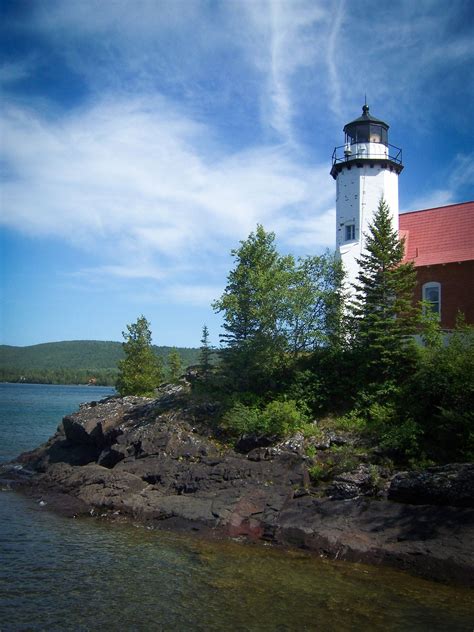 Eagle Harbor Lighthouse Up Mi Lighthouse Keweenaw Peninsula Lake