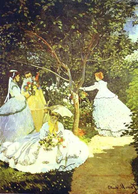 Museum Art Reproductions Women In The Garden By Claude Monet 1840