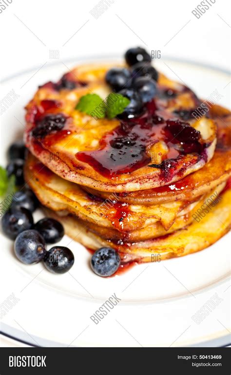 Pancakes Blueberries Image & Photo (Free Trial) | Bigstock