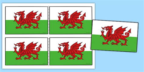 Handheld Wales Flags Twinkl Wales Resource Twinkl