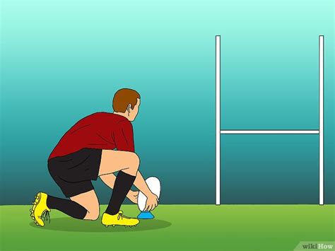 How To Kick For Goal Rugby 8 Steps With Pictures Wikihow Gilbert Rugby Ball Rugby Tee