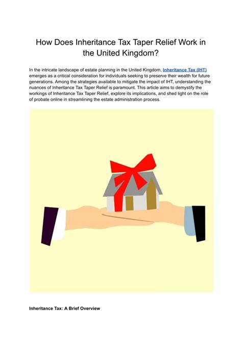 PPT How Does Inheritance Tax Taper Relief Work In The United Kingdom