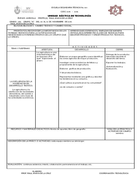 PDF FORMATO DE PLANEAC TECNOL II Pdf PDFSLIDE TIPS