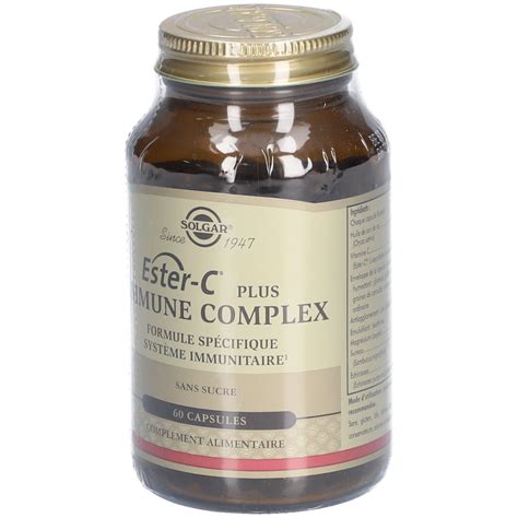 Solgar Ester C Plus Immune Complex D Fenses Immunitaires Pc S