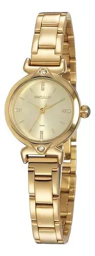 Reloj Pulsera Seculus Classic De Cuerpo Color Dorado Anal Gico Para