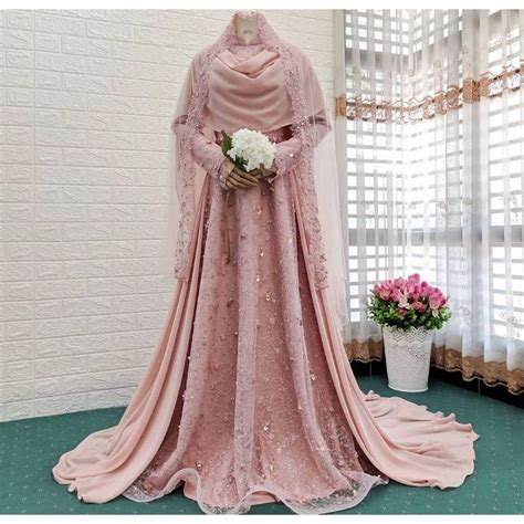 Jual Gaun Pengantin Muslimah Syar I Gaun Akad Gaun Walimah Wedding