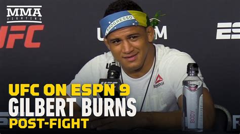 Gilbert Burns Ufc On Espn 9 Post Fight Press Conference Mma Fighting