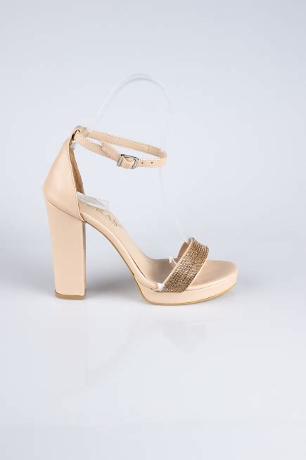 Nude Deri Abiye Ayakkabı ABD Abiyefon