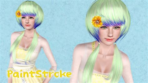 Butterfly`s Very Modern Hairstyle Retextured By Katty Sims 3 Hairs