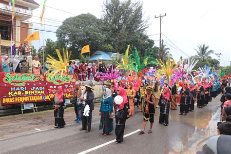 Pawai Budaya Sempena Hari Jadi Kabupaten Bintan Ke 74 Berjalan Sukses