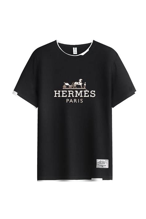 Футболка Hermes, размер 50, цвет черный, 100% ХЛОПОК - купить по ...