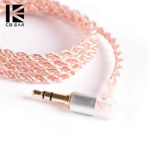 Kbear Core Copper Cable With Metal Interface Pin Qdc Mmcx With