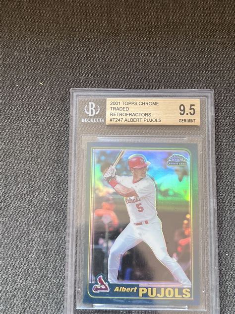 Topps Chrome Traded Retrofractors T Albert Pujols Rc Bgs