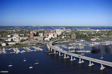 Aerial View Of Charleston South Carolina High-Res Stock Photo - Getty ...