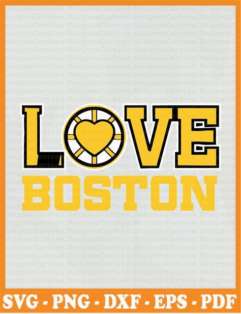 Boston Bruins NHL SVG 03 svg dxf Cricut Silhouette Cut | Etsy