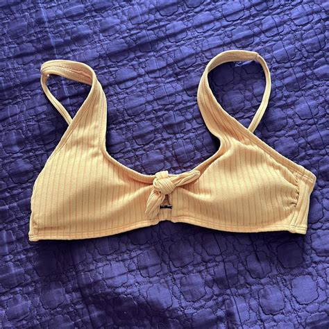 Yellow Xhilaration Bikini Top Sz Large Would Be Depop
