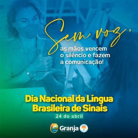 De Abril Dia Nacional Da L Ngua Brasileira De Sinais