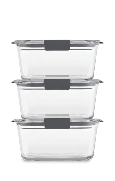 Brilliance™ Glass Food Storage Container Medium Rectangular Set