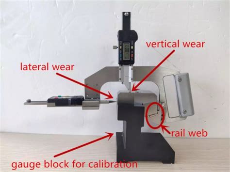 Digital Rail Wear Gauge Rail Profile Gauge For Measuring The Vertical