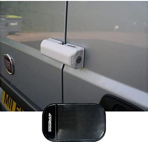 Milenco Van Door Lock White Single Caravan Motorhome Conversion Anti